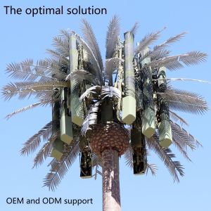 10 20 30 40 50 60 70 80 M Hot Dipped Galvanized Camouflaged Pole Palm / Pine