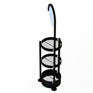 Metal Baskets Liquor Display Cabinet Iron Tube Frame