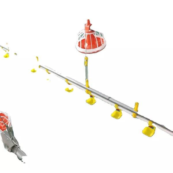 Quality Dia.25mm Poultry Farming Machine Galvanized Pipe Poultry Feed Line wholesale