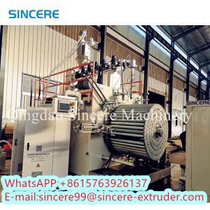 HDPE Spiral Pipe Extrusion Line With High Capacity