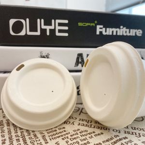 100% Biodegradable Sugarcane Pulp Disposable Cups With Lids