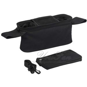 Premium Deep Cup Holders Universal Stroller Organizer