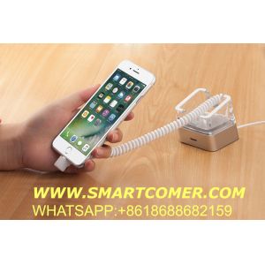 COMER anti-theft charger devices for retail shop mobile phone alarm desk display