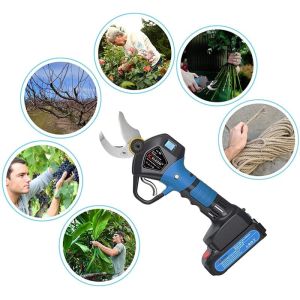 30mm Lithium Battery Garden Shears Handheld For Orchards electric pruning shears