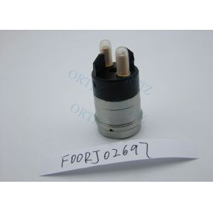China F00RJ02697 BOSCH Diesel Solenoid Valve Cylindrical Shape High Accuracy Silver on sale
