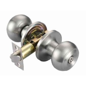 Cheap PS Function Full Lip D-shape Strike Zinc Alloy and Porcelain Knob Door Lock 1-3/4&quot;x2-1/4&quot; 44x57mm for Benefit for sale