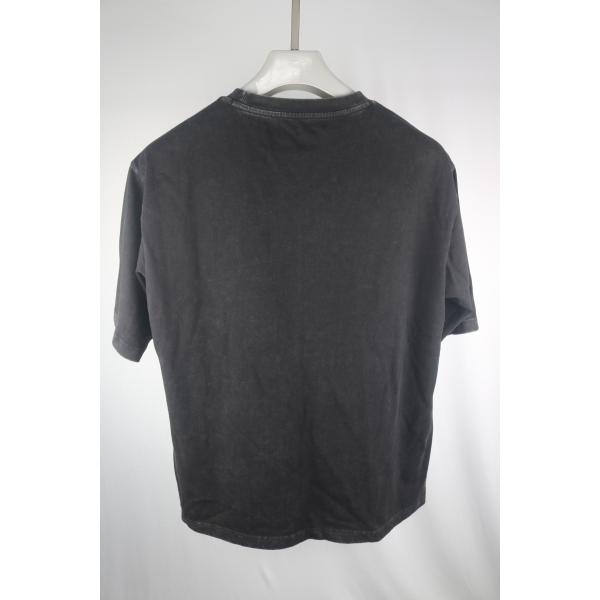 Men's Casual Acid Wash 100%Cotton T-Shirts Heavyweight 230 260gsm Oversize Plain Blank