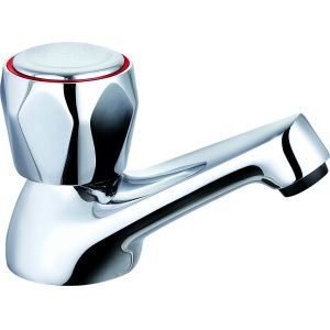 Contemporary Single Handle Polished Chrome Bathroom Mixer Faucet T8061