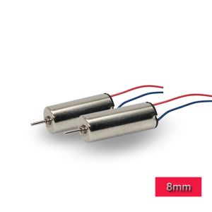8mm Coreless Motor , High Torque High Speed DC Motor With Round Housing