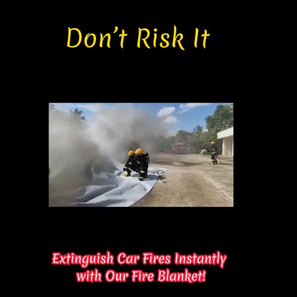 Quality Car Fire Blanket Aims To Reduce The Smoke Damage To Buildings And Other Vehicles wholesale