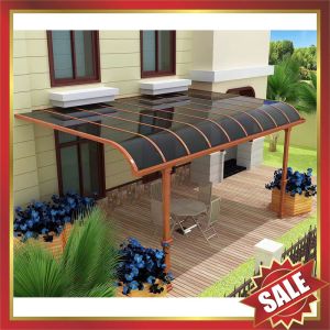 China outdoor patio gazebo balcony corridor porch window door aluminium aluminum alloy polycarbonate pc awning canopy shelter on sale