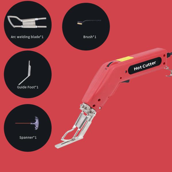 Quality Controllable Temperature Rope Fabric Heat Knife With Arc Welding Blade wholesale