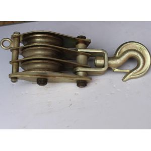 Power construction tools two ways dual sheave hoisting tackle