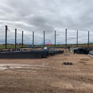 Cheap Custom Prefabricated Steel Construction Building With Roof And Wall Cladding for sale