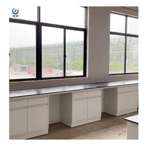 Steel Lab Wall Bench Alkali Resistant L750*W850*H850mm Customizable For Testing