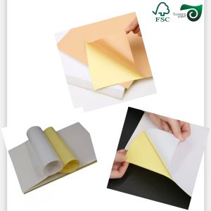 80gsm White Cardboard 70cm 100cm High Gloss Labels One Sided Chrome Coated Paper