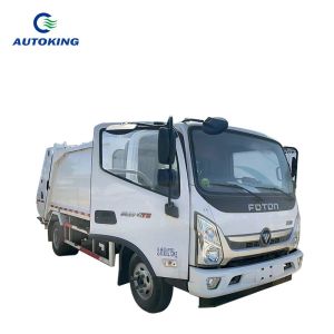 Electric Compressed Garbage Truck With Automatic Transmission Euro 3 Emission