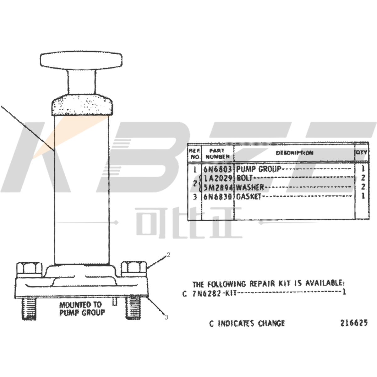 KBZE 162-3904 391-1102 6N-6803 2W-2604 CAT D342 D343 D346 D348 D353 ENGINE 51.3CC HAND PRIMING PUMP 8N-0495 9S-8022 1P-2297 8S-7705