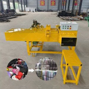China 5-10KG BALE WEIGHT 7.5KW CLOTHES BALER MACHINE FOR PROFESSIONAL CLEANING RAGS BALING on sale