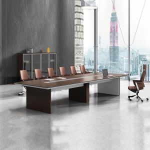 Classic Paint Surface Large Conference Long Table 12 People Meeting Desk