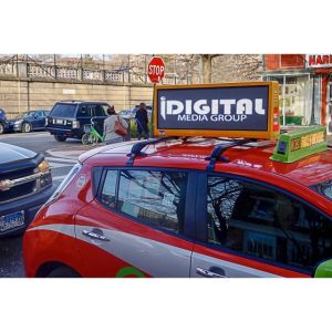 P4 Taxi Top Led Display 960mm*320mm Double-Side Ip65 4g/Wifi Control Taxi Roof
