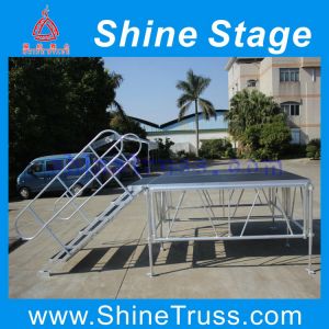 China Adjustable Aluminum Flexible Plexiglass Stage for sale on sale