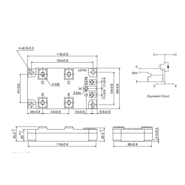 Quality MG800J1US52A HIGH POWER SWITCHING APPLICATIONS MOTOR CONTROL APPLICATIONS  FUJITSU IGBT Power Module wholesale