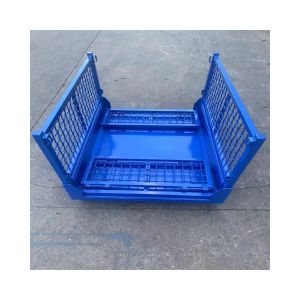 Wire Mesh Collapsible Storage Cage , Transport Storage Container Bins Industrial
