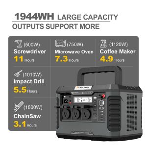 Campin 2200W Lithium Portable Power Bank with LCD Display and LED Lighting