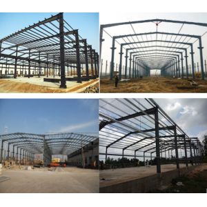 Durable Prefab Metal Sheds , Stoving Varnish Steel Structure Prefabricated House