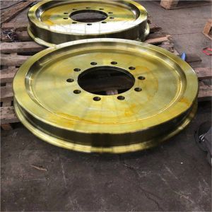 4140 Material Steel Rail Wheels 10-1450mm Forging 0.1mm Tolerance