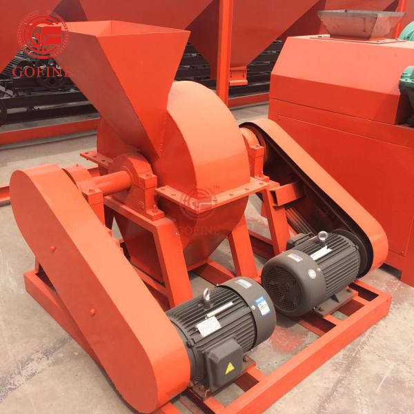 Phosphate Granule Smashing Fertilizer Crusher Machine 8mm Feeding