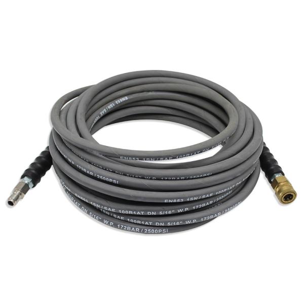 Quality 3/8 X 50' 4000 Psi Pressure Washer Hose With Quick Connects In Grey And Black Colors wholesale