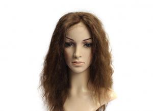 Cheap Natural Black Human Hair Lace Front Wigs Shedding Free , Tangle Free for sale