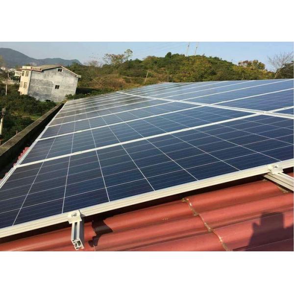 Quality Aluminium Anodized 12um Bifacial Solar Panels Solar Rooftop Structure wholesale