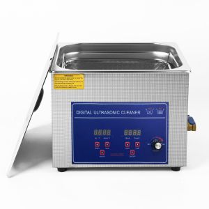 10 Liter Ultrasonic Cleaner with 20~80℃ Adjustable Temperature and 0-240W Power