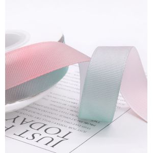 Gilding Laser Bronzing Ribbed Ribbon Printed Webbing Polyester Woven Tapes