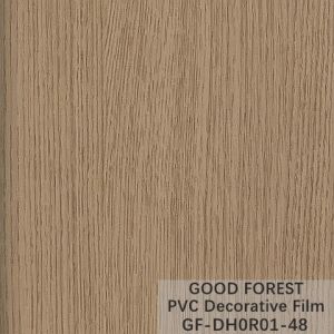 Flowability PVC Decorative Film Scratch Resistance Wooden Grain