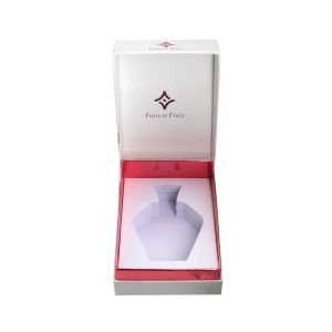 Custom Logo Premium Textured Paper Perfume Bottle Packaging Box With EVA Foam
