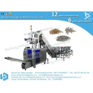 Automatic counting and filling and sealing packaging machine for hardware