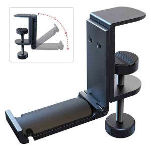 Foldable Adjustable Gaming Headset Hanger Under Desk RoHS Approved