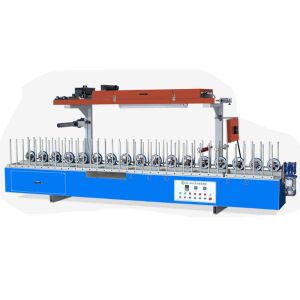 Cheap Woodworking Hot Glue Profile Wrapping Machine AC380V 50hz for sale