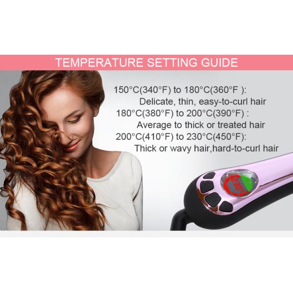 Deep Wave Ceramic Auto Rotating Hair Curler Fast Heating Ptc