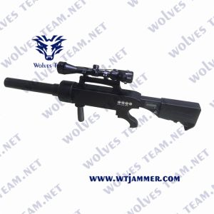 Portable Gun Shape 1000m 30w Anti Drone Jammers