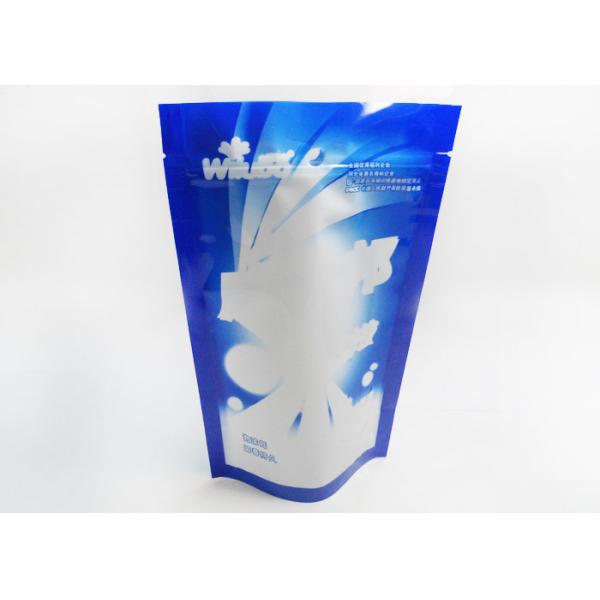 Quality Custom Printed PE Stand Up Pouch With Flat Bottom For Food , bottom gusset zipper stand bag wholesale