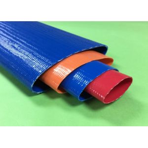Durable PVC Layflat Hose / Pipe UV Resistant Flexible With Coupling Fittings
