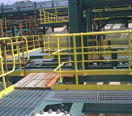 Hot dipped galvanized press welded 2mm steel grating for drainage channel