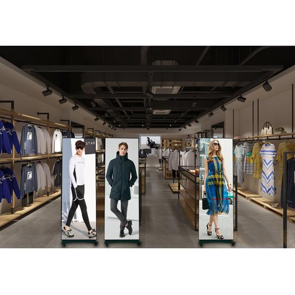 Foldable LED Poster Display with P1.25mm Pixel Pitch 640x1920mm Cabinet Size and 3840Hz Refresh Rate for Dynamic Advertising