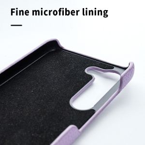 Custom Luxury Shockproof Genuine Leather Phone Case for Samsung Galaxy S23 Ultra