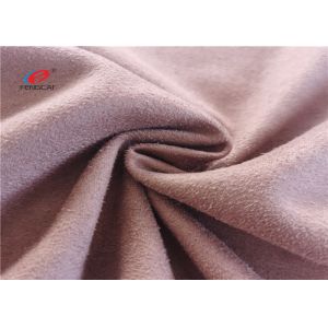 Double Sided Brushed Knitted Plain Dyed Micro Suede Polyester Fabric
